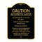 Signmission Designer Series-Caution Automatic Gates No Playing Gate Is Timed For One, 24" x 18", BG-1824-9992 A-DES-BG-1824-9992 - alternate 1